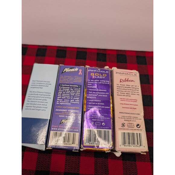 Mixed Lot Pinnacle & Ativa Women’s Golf Balls – 4 Sleeves (12 Balls) Pink Ribbon - Picture 7 of 7